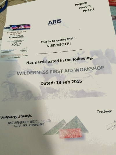 First AId certification 2015-04-15 18.05